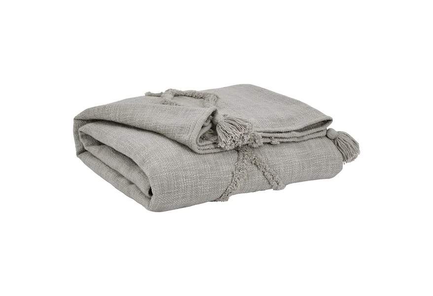 Throws Kassidy Gray Throw by Signature Design by Ashley at Esprit Decor Home Furnishings